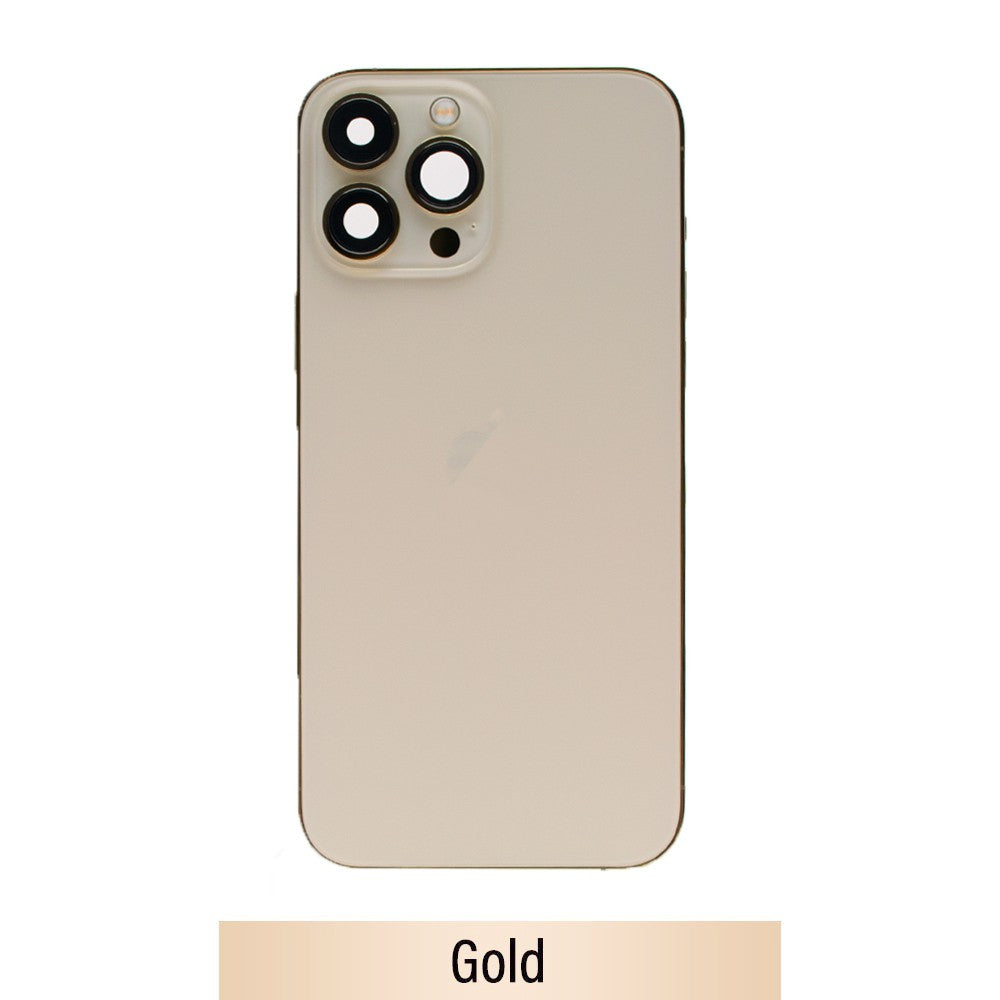 Rear Housing with Full Set Parts for iPhone 13 Pro Max-Gold (Purple) Rear Housing with Full Set Parts for iPhone 13 Pro Max-Gold (Purple)
